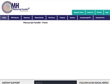 Tablet Screenshot of manuscripthandler.com